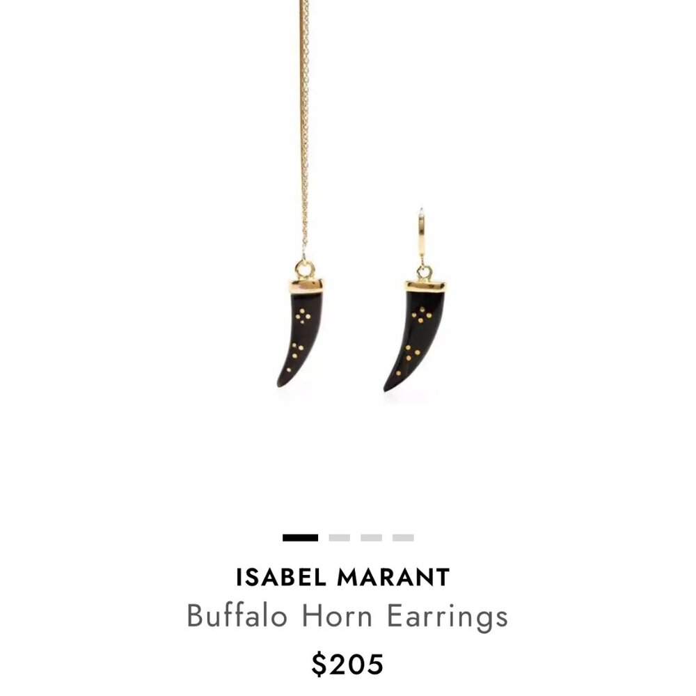 Isabel Marant - buffalo horn earrings NEW, never worn!
